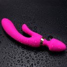 MASAŻER WIBRATOR Z KRÓLICZKIEM STYMULUJE PUNKT G DAWCA ORGAZMÓW WODOODPORNY