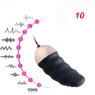 WIBRUJĄCE JAJKO SEX JĘZYCZEK DOPOCHWOWY Z PILOTEM 10 FUNKCJI SILIKON