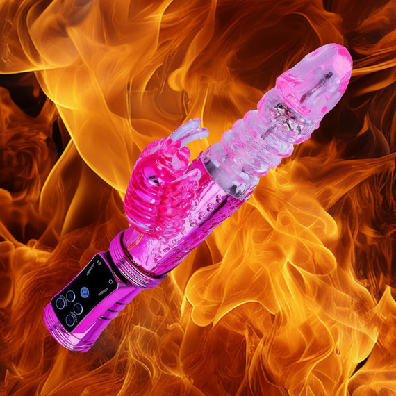 WIBRATOR POSUWISTO ROTACYJNY GÓRA-DÓŁ - 36 FUNKCJI STYMULATOR ŁECHTACZKI