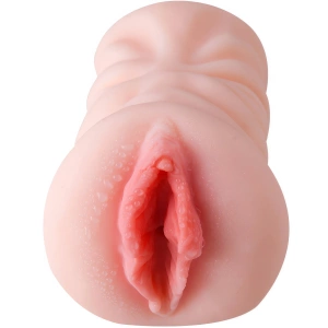 Masturbator Męski 600 G Pochwa I Anus Cyberskóra Ciasny Tunel Z Wypustkami