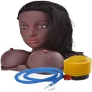 DMUCHANA SEX LALKA DWA TUNELE POCHWA ANUS Z WYPUSTKAMI WIBRUJĄCE JAJECZKO