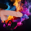 POMPOWANY PENIS Z WIBRACJĄ DILDO DO WAGINY I ANUSA - POWIĘKSZ GO JAK LUBISZ