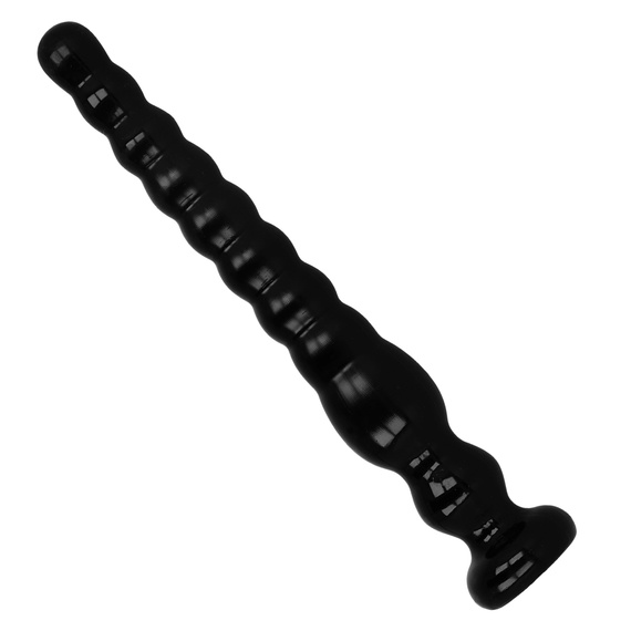 CZARNE DILDO ANALNE NA PRZYSSAWCE ŻELOWE  25,5CM MEGA ROZKOSZ I PODNIECENIE