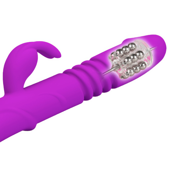 LUKSUSOWY ELEGANCKI WIBRATOR POSUWISTO ROTACYJNY - GÓRA DÓŁ - PREZENT