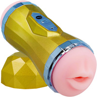 SZTUCZNA POCHWA Z USTAMI 35 SEX FUNKCJI DWUSTRONNY MASTURBATOR MASAŹ PENISA