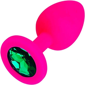 KOREK ANALNY PLUG SILIKONOWY Z KRYSZTAŁKIEM OZDOBA WTYCZKA DO ANUSA
