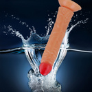 REALISTYCZNE SEX DILDO MEGA PENIS WYCZUWALNE ŻYŁKI ZARYSOWANA GŁÓWKA ORGAZM