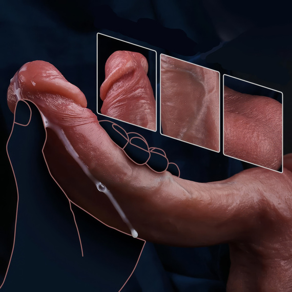 Realistyczny Penis Duże Podniecające Dildo Z Mocną Przyssawką Silikon LeLex