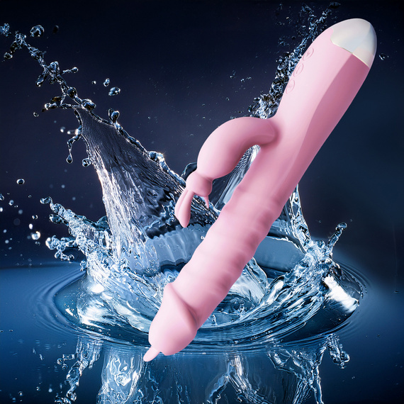 WIBRATOR DAMSKI MASAŻER DO ŁECHTACZKI POSUWISTO ROTACYJNY PODGRZEWANY PENIS