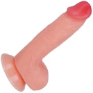 DUŻY realistyczny PENIS Z JĄDRAMI MIĘSISTE sex DILDO sztuczny CZŁONEK