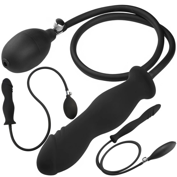POMPOWANY PENIS DILDO Z POMPKĄ ANALNA WTYCZKA WAGINA ROZPYCHACZ DZIUREK