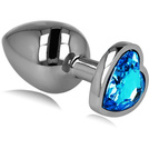 KOREK ANALNY - METALOWY NIERDZEWNY Z OZDOBĄ MIŁOSNĄ UCHWYT SERCE XL DUŻY