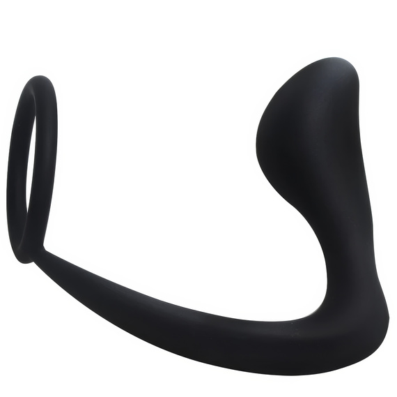 Masażer Prostaty Z Pierścieniem Na Penisa Elastyczny Silikonowy Korek LeLex