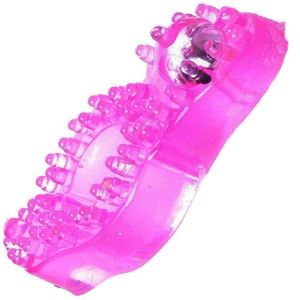 NAKŁADKA ORGAZMOWA KOLCZASTA DOTYKA DRAŻNI ŁECHTACZKĘ NOWOCZESNY PIERŚCIEŃ