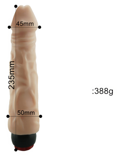 XL WIBRATOR ŻYLASTY WIELKI PENIS aż 23,5 cm SEX ŻELOWY MĘSKI CZŁONEK DILDO