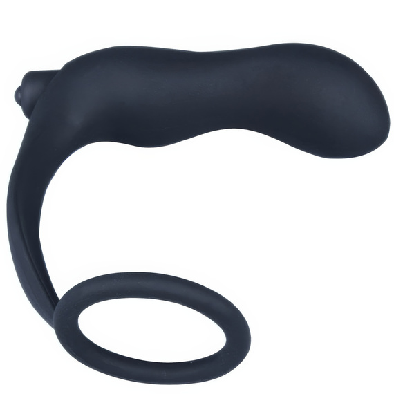 MASAŻER PROSTATY MOCNY WIBRATOR 10 FUNKCJI RING NA PENISA KOREK ANALNY 