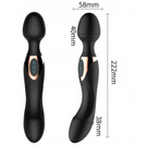 WIBRATOR DAMSKI EKSKLUZYWNY MASAŻER ŁECHTACZKI 2W1 SEX DILDO DWUSTRONNY