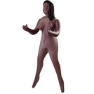 DMUCHANA SEX LALKA DWA TUNELE POCHWA ANUS Z WYPUSTKAMI WIBRUJĄCE JAJECZKO