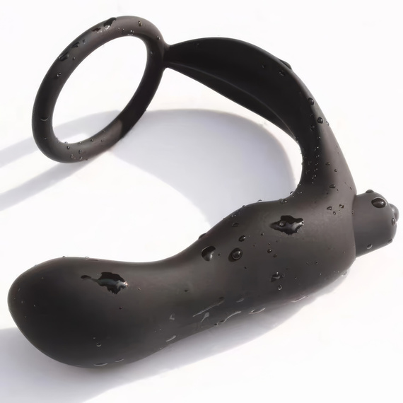 MASAŻER PROSTATY MOCNY WIBRATOR 10 FUNKCJI RING NA PENISA KOREK ANALNY 