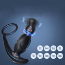 OBROTOWY MASAŻER PROSTATY 360 STOPNI KOREK ANALNY NA PILOTA I APLIKACJĘ