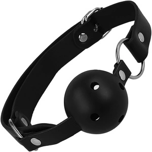 SEX KNEBEL DO UST Z KULKĄ - NA SKÓRZANYM PASIE ZNIEWALAJ I DOMINUJ BDSM