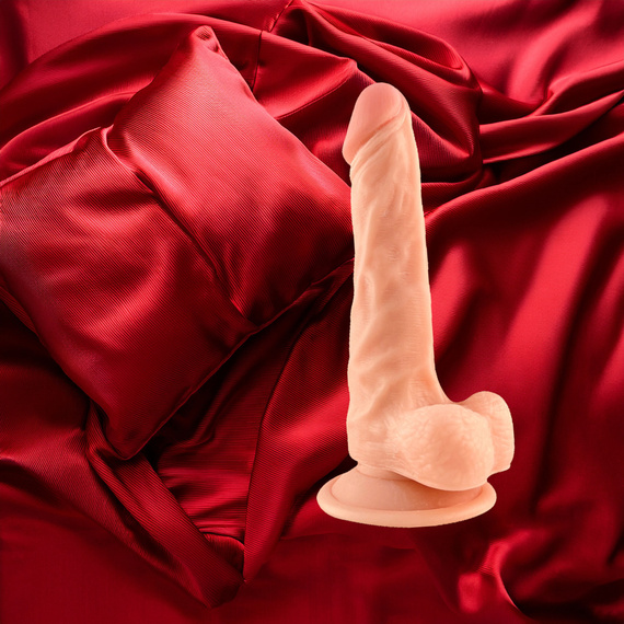 Wibrujący Penis Dildo Z Przyssawką Realistyczny Silikonowy Masażer LeLex