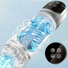 OBROTOWY MASTURBATOR MĘSKI WIELOFUNKCYJNY POMPKA PRÓŻNIOWA WYPUSTKI ORGAZM