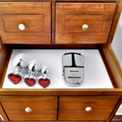 METALOWY KOREK ANALNY ZESTAW 3 KORKÓW S M L MAŁY DUŻY KORKI ANALNE ANAL PLUG