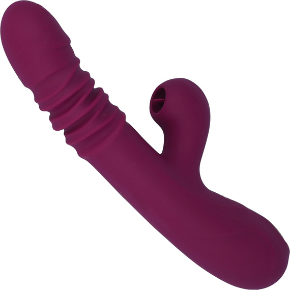 Wibrator Damski 4w1 Posuwisty Ssący Podgrzewany Masażer Punktu G USB LeLex