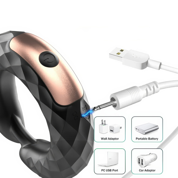 Erekcyjny Pierścień Na Penisa Wibrujący Stymuluje Łechtaczkę Dla Par LeLex