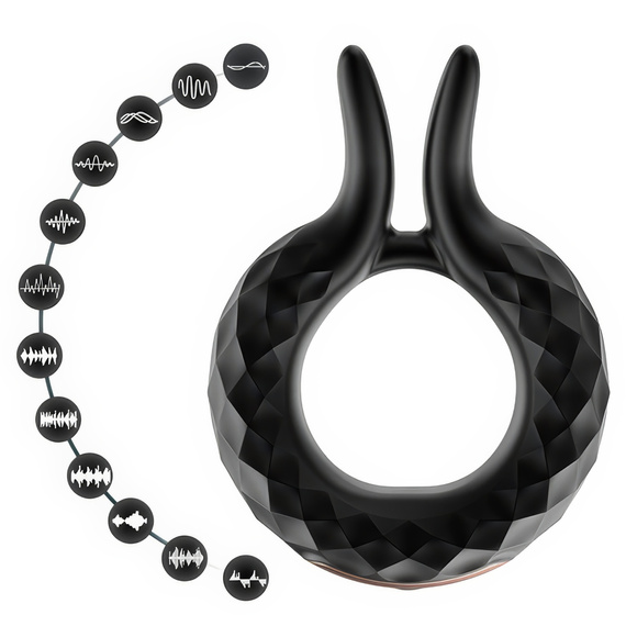 Erekcyjny Pierścień Na Penisa Wibrujący Stymuluje Łechtaczkę Dla Par LeLex