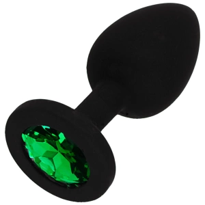 KOREK ANALNY PLUG SILIKONOWY Z KRYSZTAŁKIEM OZDOBA WTYCZKA DO ANUSA