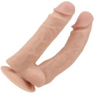 PODWÓJNE DILDO PENIS DO ODBYTU I POCHWY Z PRZYSSAWKĄ PODWÓJNA PENETRACJA