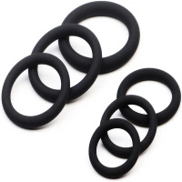 PIERŚCIENIE EREKCYJNE NA PENISA ZESTAW RING 6 SZT PRZEDŁUŻONY STOSUNEK