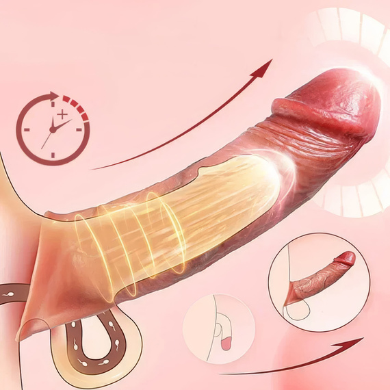 Wibrująca Nakładka Na Penisa Sterowana Aplikacją Bluetooth I Pilotem LeLex