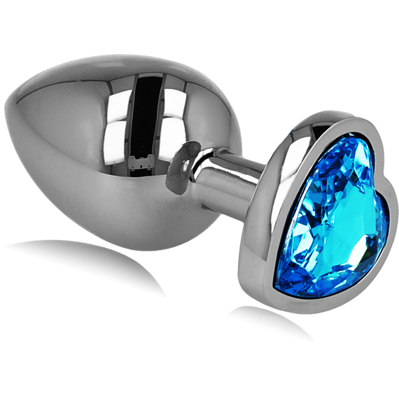 KOREK ANALNY - METALOWY NIERDZEWNY Z OZDOBĄ MIŁOSNĄ UCHWYT SERCE XL DUŻY