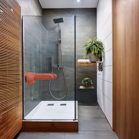 SUPER REALISTYCZNE DILDO SILIKONOWY PENIS Z PRZYSSAWKĄ NATURALNA PENETRACJA