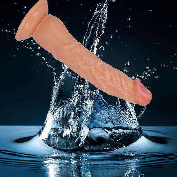 PENIS DILDO Z PRZYSSAWKĄ DO PENETRACJI POCHWY I ANUSA ŻYLASTY DUŻY