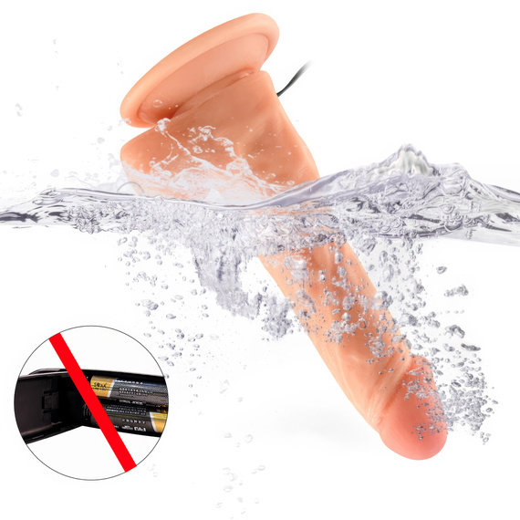 Wibrujący Penis Dildo Z Przyssawką Realistyczny Silikonowy Masażer LeLex