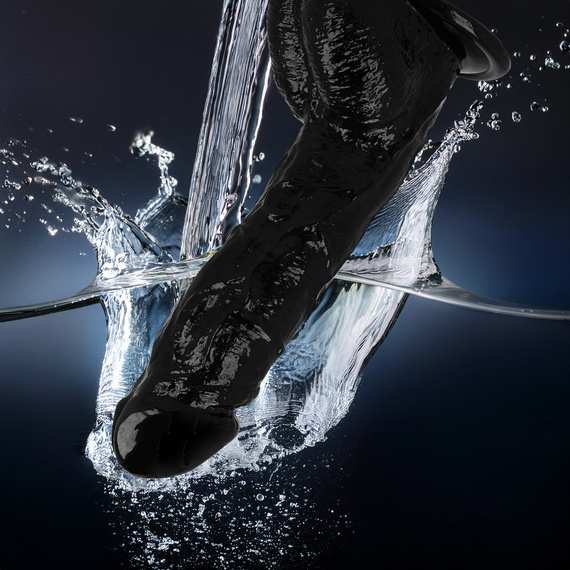 DUŻY 22 CM REALISTYCZNY PENIS DILDO Z PRZYSSAWKĄ MEGA JĄDARA I ŻYŁY