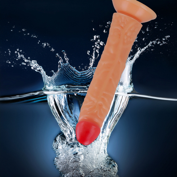 REALISTYCZNE SEX DILDO MEGA PENIS WYCZUWALNE ŻYŁKI ZARYSOWANA GŁÓWKA ORGAZM