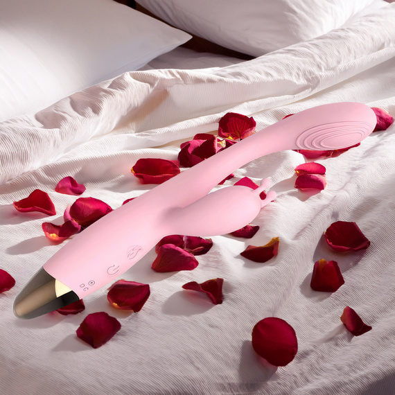 INTENSYWNY SEKS WIBRATOR 3W1 KRÓLICZEK FUNKCJA GRZANIA 12 TRYBÓW WIBRACJI