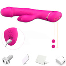 Wibrator Wielofunkcyjny Punkt G Łechtaczka Masażer Silikon USB Różowy LeLex