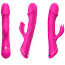 Wibrator Wielofunkcyjny Punkt G Łechtaczka Masażer Silikon USB Różowy LeLex