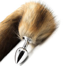 METALOWY KOREK ANALNY Z UWODZICIELSKĄ LISIĄ KITĄ PONĘTNY SEX OGON DO ZABAW