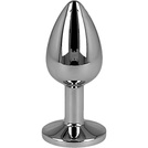 METALOWY KOREK ANALNY Z PIĘKNYM WYKOŃCZENIEM W POSTACI KRYSZTAŁKA WTYCZKA