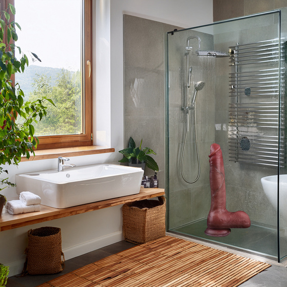 Realistyczny Penis Duże Podniecające Dildo Z Mocną Przyssawką Silikon LeLex