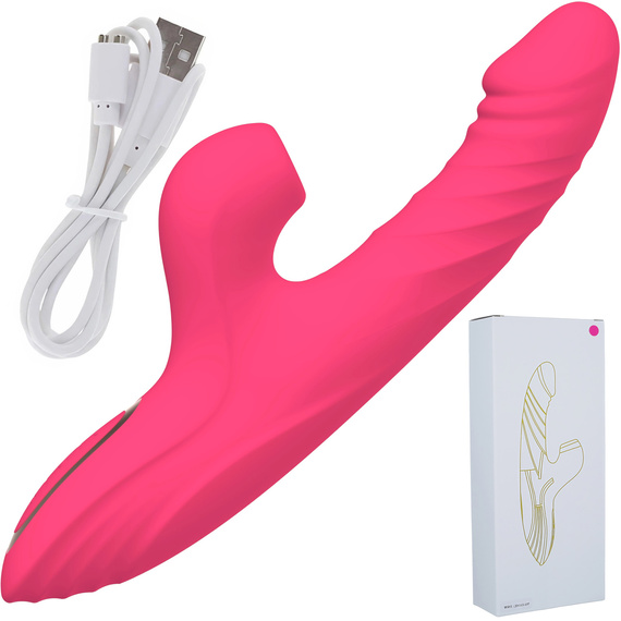 Wibrator 7 Trybów Góra-Dół Ruchomy Języczek Ssący Masażer Punktu G LeLex