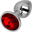 KOREK ANALNY Z KRYSZTAŁEM Z METALU ZATYCZKA DO ANUSA SEX PLUG