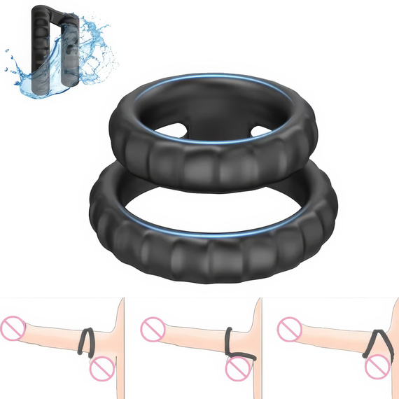 Erekcyjny Pierścień Na Penisa Podwójny Ring Wspomaga Erekcję I Orgazm LeLex